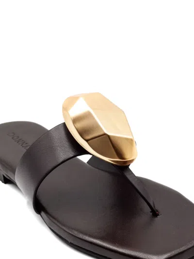 Donnari One Stud Mules In Black