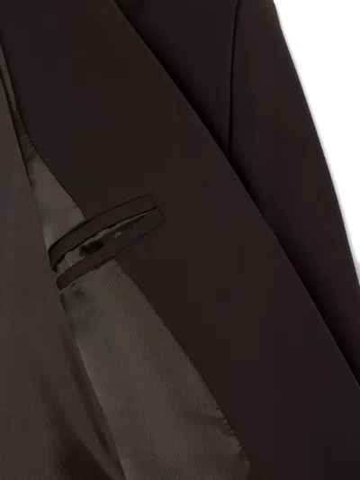 Lacoste Logo-patch Blazer In Brown