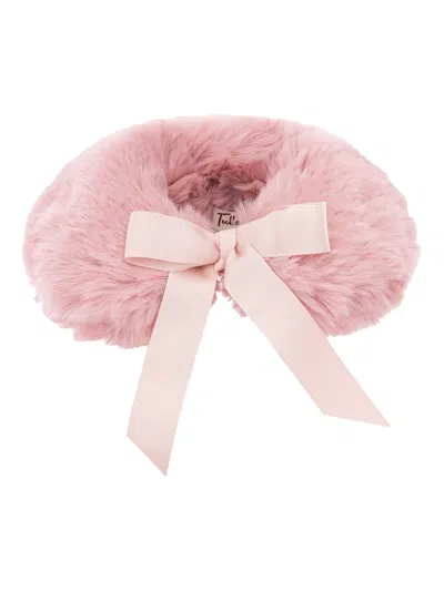 Tulleen Bow Stole In Pink