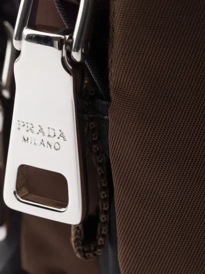 Prada Re-nylon Pouch In Black