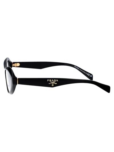 Prada Cat-eye Frame Glasses In Black
