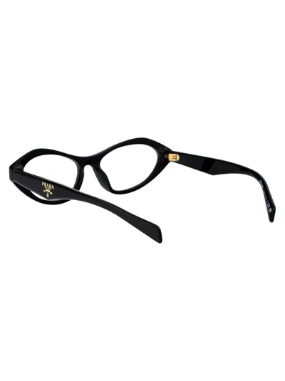 Prada Cat-eye Frame Glasses In Black