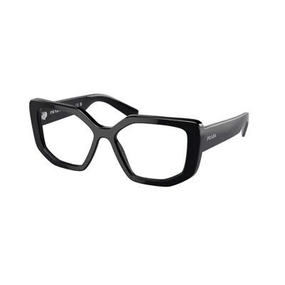 Prada Eyewear Irregular-frame Glasses In Black
