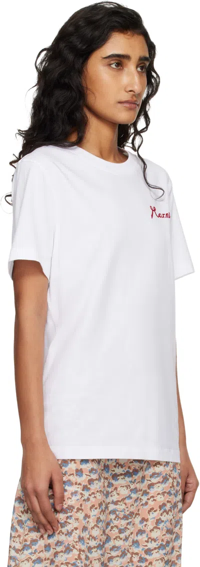 Marni Cotton Logo-print Short-sleeve T-shirt In Black