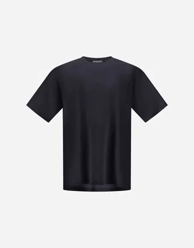 Herno T-shirt In Superfine Cotton Stretch And Light Scuba In Multi