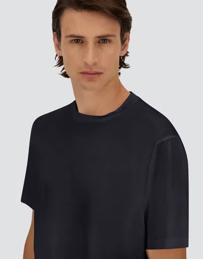 Herno T-shirt In Superfine Cotton Stretch And Light Scuba In Multi