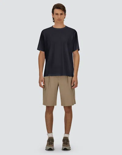 Herno T-shirt In Superfine Cotton Stretch And Light Scuba In Multi