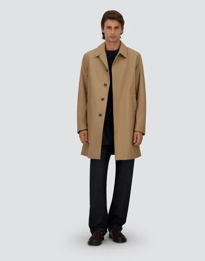 Herno Long-sleeved Buttoned Raincoat In Pink