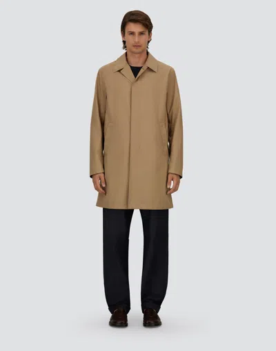 Herno Long-sleeved Buttoned Raincoat In Pink