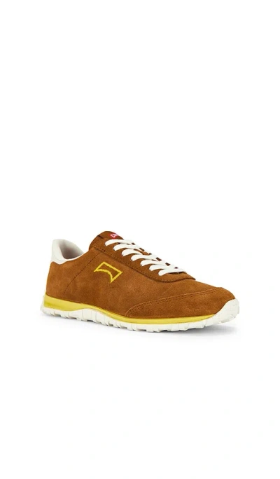Camper Drift Walk Suede Trainers In Brown
