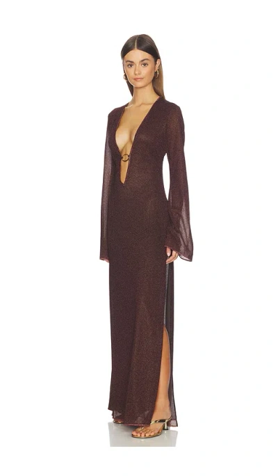 Oseree Lumiere O Long Caftan In Multi