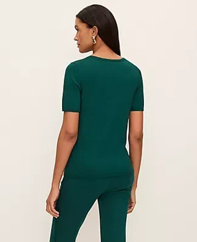 Ann Taylor Easy Sweater Tee In Green