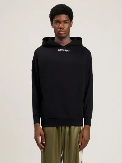 Palm Angels Classic Logo Over Hoodie In Black