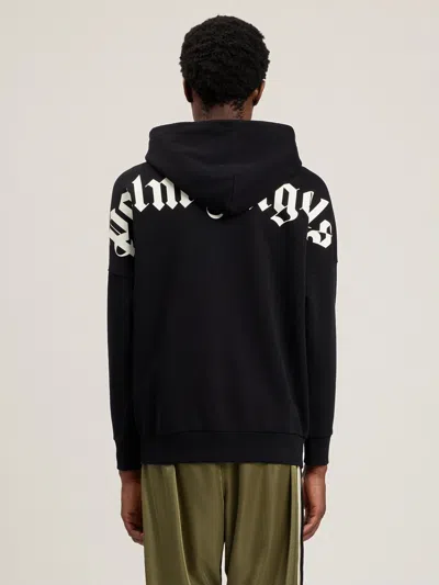 Palm Angels Classic Logo Over Hoodie In Black