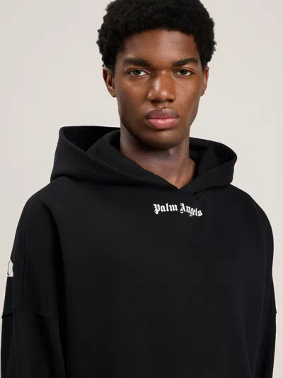 Palm Angels Classic Logo Over Hoodie In Black