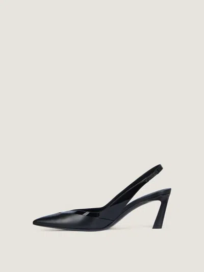 Givenchy Spiky Slingbacks In Leather In Multi