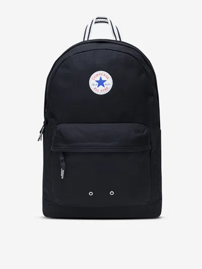 Converse Logo Patch Backpack In Black