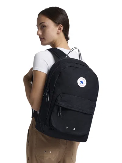 Converse Logo Patch Backpack In Black