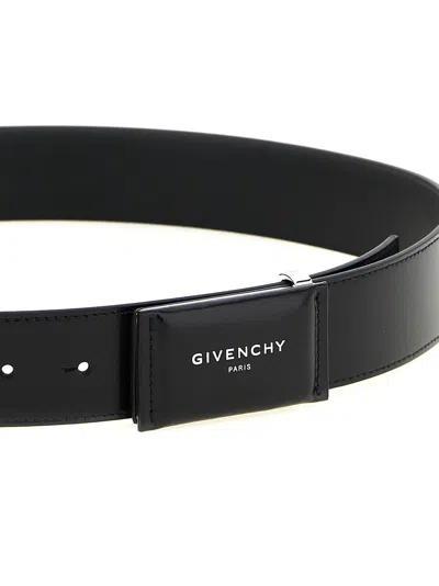 Givenchy Leather Antigona Plaque Belt 40mm Accessories In Black