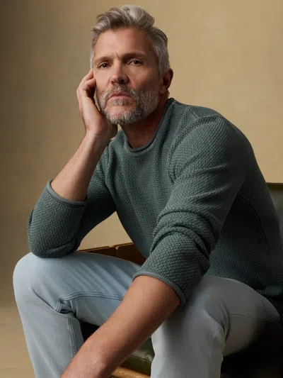 Faherty Sunwashed Dockside Sweater In Gray