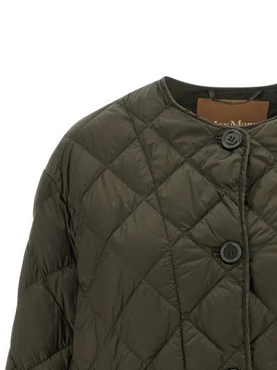Max Mara The Cube Giubbino Trapuntato Verde In Green