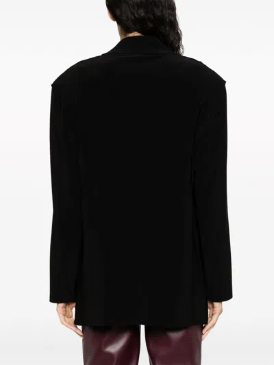 Norma Kamali Oversized Single-breasted Coat In Black