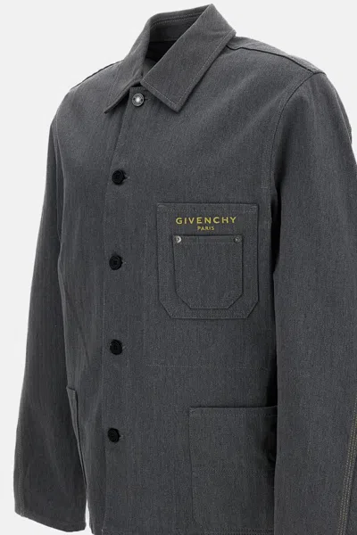 Givenchy Jacket With Patch Pockets In Gray