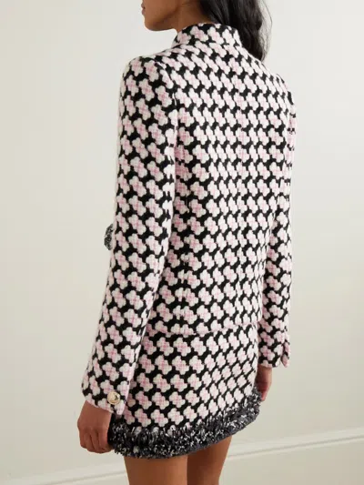 Pucci Fringed Wool-blend Tweed Jacket In Multi