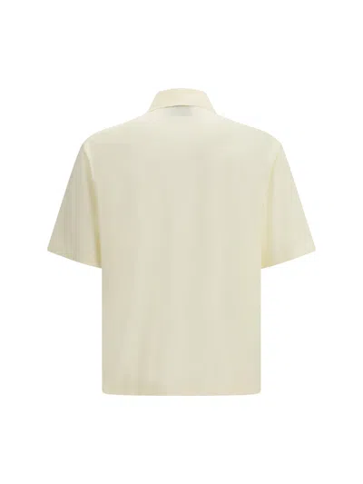 Ami Alexandre Mattiussi Ami Paris Classic Polo Shirt With Embroidered Applique In White