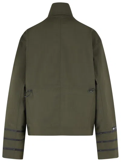 Coperni 'technical' Green Wool Blend Jacket In Green