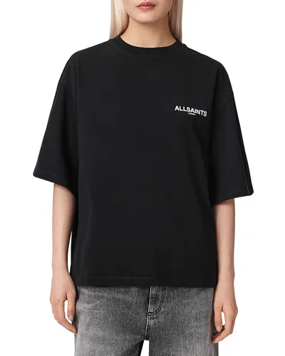 Allsaints Organic Cotton Under Amelie T-shirt In Black