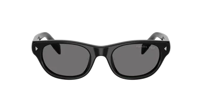 Prada 52mm Polarized Cat Eye Sunglasses In Blue