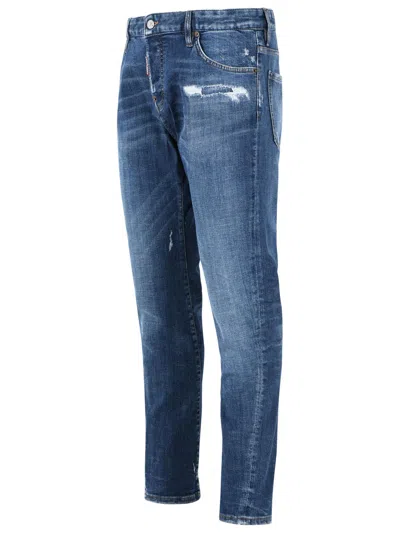 Dsquared2 Grey Jeans Twist In Blue