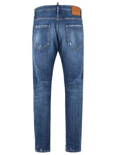Dsquared2 Grey Jeans Twist In Blue