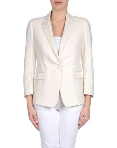 Shop Band Of Outsiders Blazer In Ivory