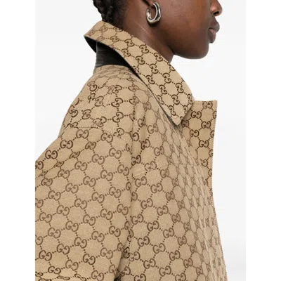 Gucci Jackets Adjustable Hem Buttoned Cuffs Front Pockets In Multi