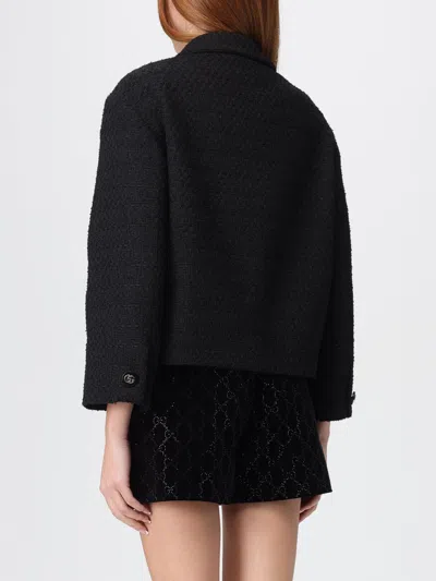 Gucci Boucle Wool Jacket In Black