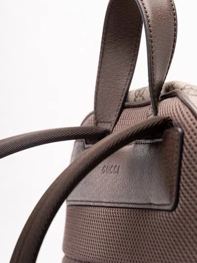 Gucci `ophidia` Medium Backpack In Brown