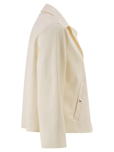 Herno Cropped Stretch-polyamide Jacket In Neutral