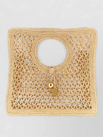 Jacquemus Tote Bag Circular Handle Geometric Pattern