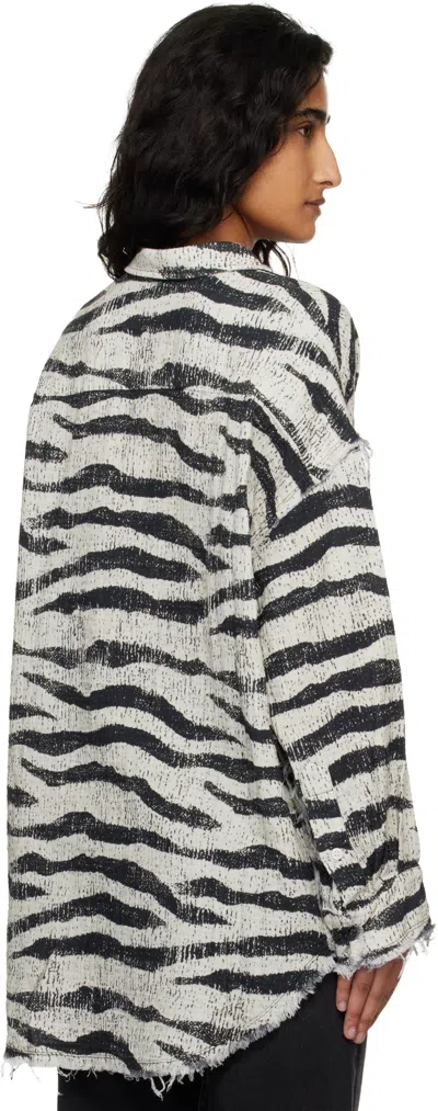 R13 Printed Oversized Cardigan In Multi