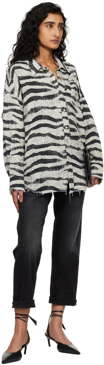 R13 Printed Oversized Cardigan In Multi
