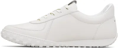 Givenchy Glide Leather Sneakers Low Top Rubber Sole In White