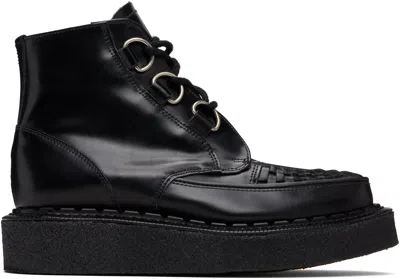 George Cox Black Skipton Boots In Black