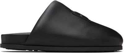 Givenchy Black Puffy Nappa Leather Mule Loafers In Black