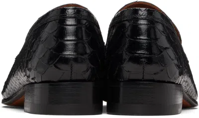 Paris Texas Chic Python-print Loafers With Chunky Heel In Black