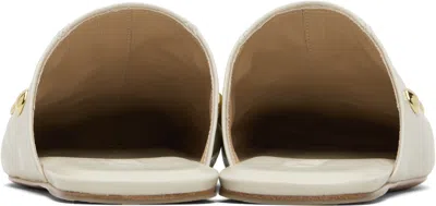Chloé Off-white Rita Mule Flats In White