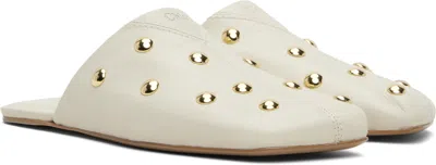 Chloé Off-white Rita Mule Flats In White