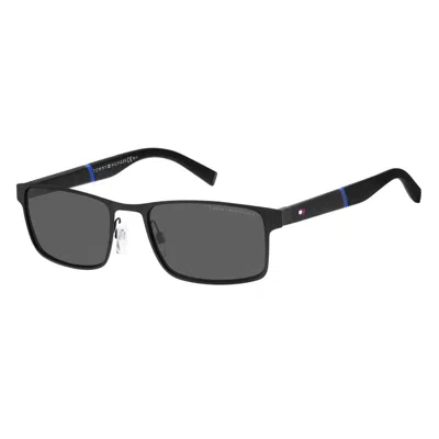 Tommy Hilfiger Rectangle-frame Sunglasses In Black