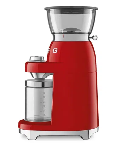 Smeg 50s Retro Style Coffee Grinder In Red
